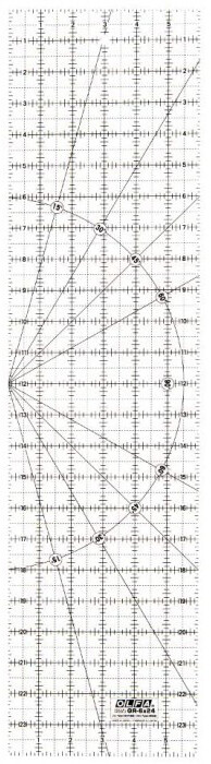

Линейка-шаблон OLFA QR-6x24 (950624)