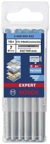 Свердло універсальне Bosch CYL-9 7x60x100 мм, 10 шт. (2608900642) фото 2