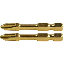 Торсионная бита Makita золотой серии PH1 50 мм, 2 шт (B-28167)