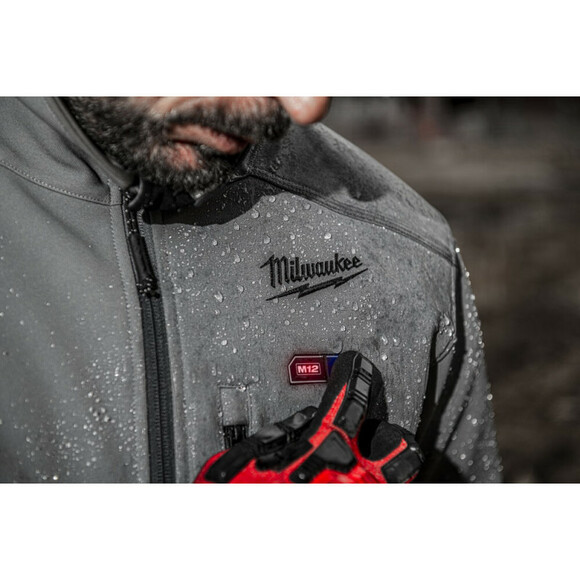 Куртка с подогревом Milwaukee размер "М" M12HJGREY5-0 (без АКБ и ЗУ) изображение 4