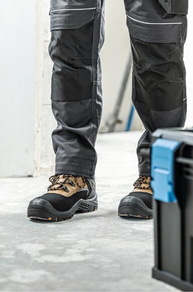 Робочі черевики HOEGERT MEPPEN чорно-бежеві, 43 (HT5K591-43) фото 4
