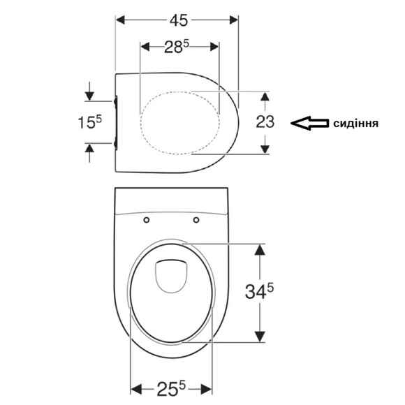 Унітаз підвісний Geberit iCon з сидінням Soft Close (500.784.01.1) фото 4