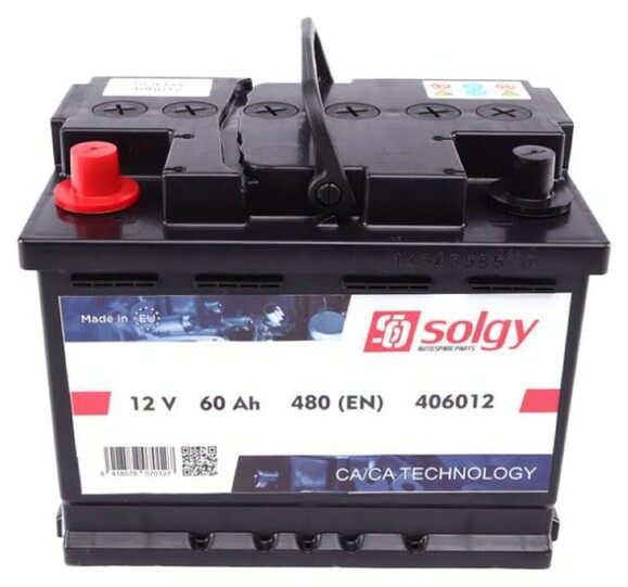 Аккумулятор Solgy 6 CT-60-L (406012)