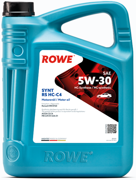 Моторна олива ROWE HighTec Synt RS SAE 5W-30 HC-C4, 5 л (20121-0050-99)