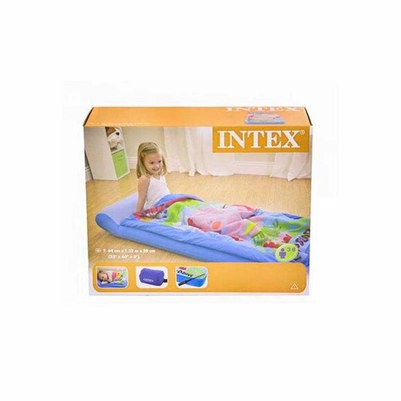 Дитячий надувний матрац Intex 64x152x20см + ручний міні-насос (66802) фото 7