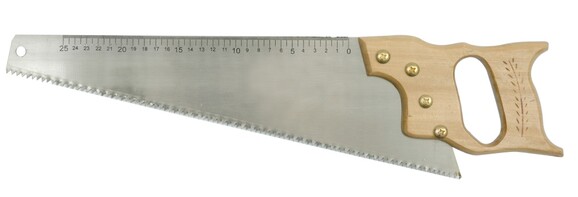 Ножовка по дереву Vorel 450 мм деревянная ручка (28395)