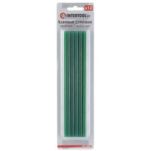 Комплект зелених клейових стрижнів Intertool RT-1059