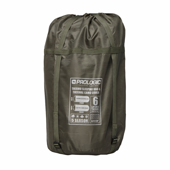 Спальный мешок Prologic Element Comfort S/Bag & Thermal Camo Cover 5 Season 215x90cm (1846.18.35) изображение 3