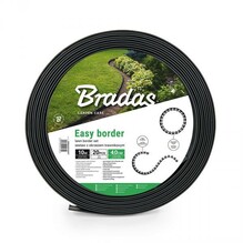 Бордюр газонний Bradas Easy Border 40 мм х 10 м з комплектом колів Чорний (OBEB4010SET)