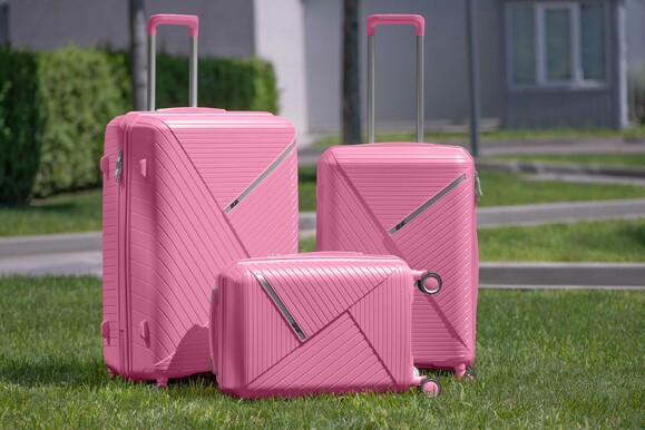 Набор чемоданов 2E SIGMA (L+M+S), розовый 2E-SPPS-SET3-PK изображение 18