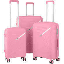 Набір валіз 2E SIGMA (L+M+S), рожевий 2E-SPPS-SET3-PK
