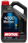 Моторное масло Motul 4000 Motion, 15W40 4 л (100294)