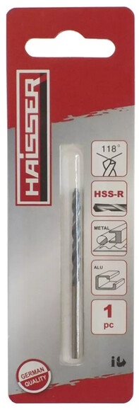 Сверло по металлу HAISSER HSS-R 4.8х52х86 мм (88482)