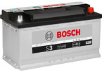 Автомобільний акумулятор Bosch S3 12В, 90 Аг, 720 A (0092S30130)