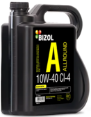 Полусинтетическое моторное масло BIZOL Allround 10W-40 CI-4, 4 л (B85326)