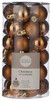Набор елочных игрушек House of Seasons 3 см, 30 шт. (коричневый) (8718861796544)