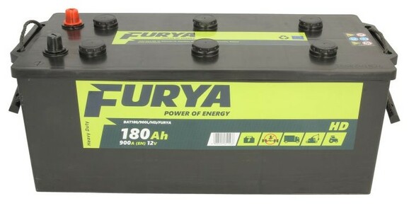 Вантажний акумулятор FURYA BAT180/900L/HD/FURYA 12 В (180 Аh, 900 А, L+) фото 3