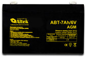 Акумулятор ALTEK ABT 7 Аг, 6В AGM (2114990)