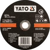 Диск отрезной YATO по металлу 115 х 22 мм (DW) (YT-5922)