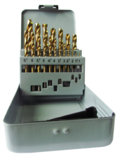 Набор сверл по металлу Vulkan HSS TIN 1-10 мм (15415)
