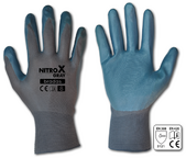 Перчатки защитные BRADAS NITROX GRAY RWNGY8 нитрил, размер 8