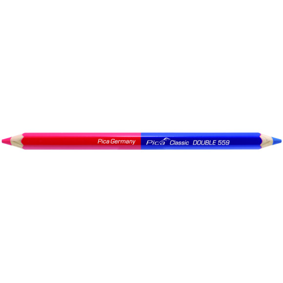 Олівець універсальний PICA Classic DOUBLE мультіматеріал синій Червоний (559-10)