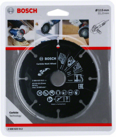 Круг відрізний Bosch по дереву для УШМ 115 мм (2608623012) фото 3