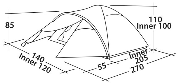 Палатка Easy Camp Quasar 200 Teal Green (928490) изображение 2