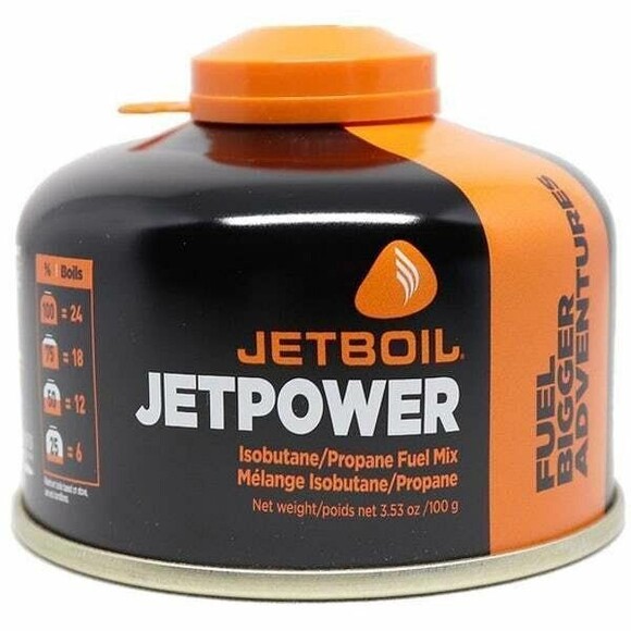 Різьбовий газовий балон Jetboil Jetpower Fuel Blue, 100 г (JB JF100-EU) фото 2