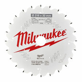 Пильный диск Milwaukee PFTE 216х30х2.4мм 24 зубьев (4932471315)
