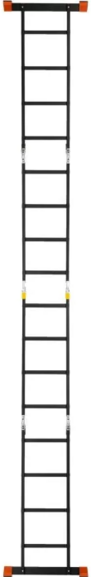 Лестница-трансформер алюминиевая четырёхсекционная BLUETOOLS 4x4 (160-9016) изображение 6