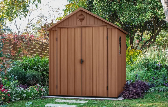 Садовый домик Keter Darwin 6x8 (190х244 см), коричневый (249362) изображение 13