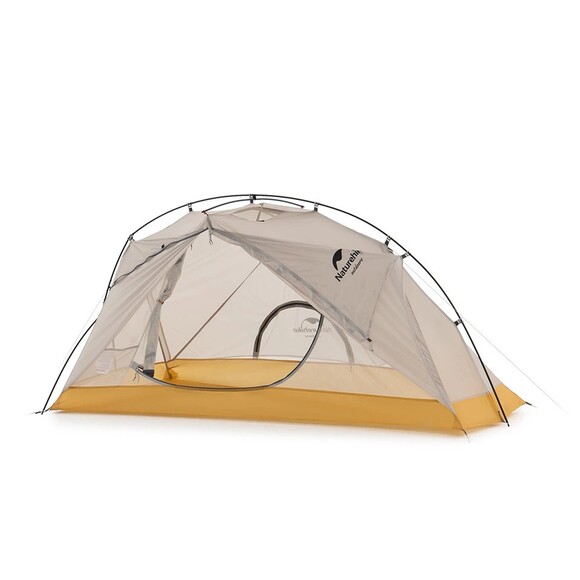 Одноместная палатка Naturehike NH21ZP003 (серо-желтый) (6927595775424) изображение 2
