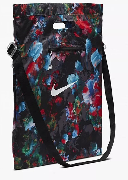 Сумка на плечо Nike NK STASH TOTE AOP (черный/красный/синий) (DV3089-010) изображение 3