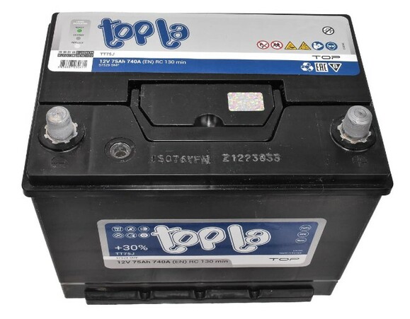 Аккумулятор Topla 6 CT-75-R Top JIS (118 875) изображение 3