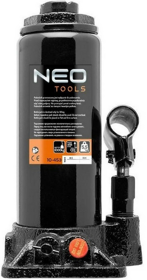 Домкрат Neo Tools, гідравлічний пляшковий, 8 т, 181-345 мм (10-453)