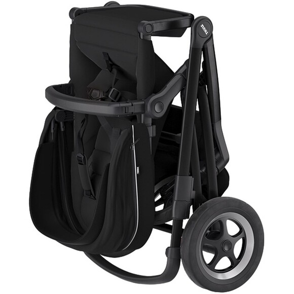 Дитячий візок з люлькою Thule Sleek Midnight Black on Black (TH 11000026)  фото 8