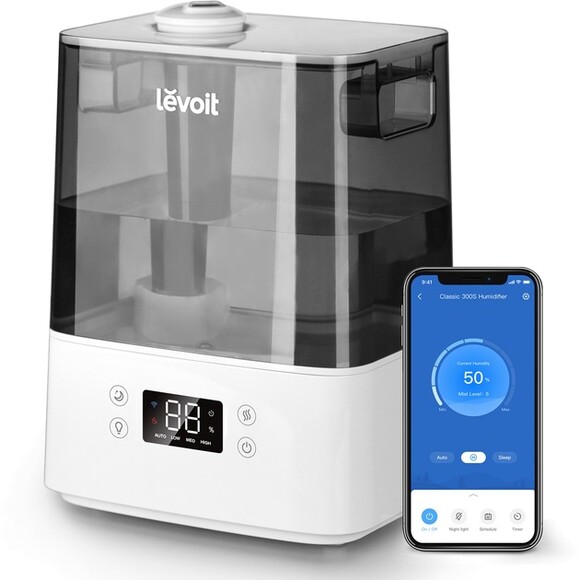 Увлажнитель воздуха Levoit Smart Ultrasonic Humidifier Classic 300S (white) (HEAPHULVSEU0034) изображение 4