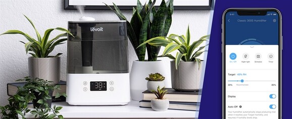 Увлажнитель воздуха Levoit Smart Ultrasonic Humidifier Classic 300S (white) (HEAPHULVSEU0034) изображение 5