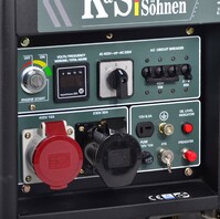 Особенности Konner&Sohnen KS 9000HDE-1/3 ATSR + Блок автоматики (ДВУХРЕЖИМНЫЙ 380/220В) 9