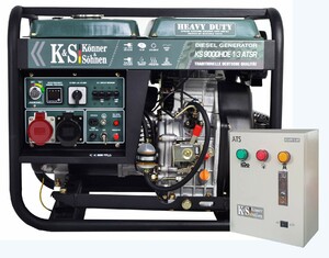 Дизельний генератор Konner&Sohnen KS 9000HDE-1/3 ATSR + Блок автоматики