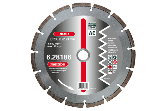 Алмазний диск Metabo classic AC 300x20,0 мм (628187000)