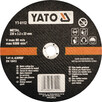 Диск відрізний YATO по металу 230 х 22 мм (YT-6112)