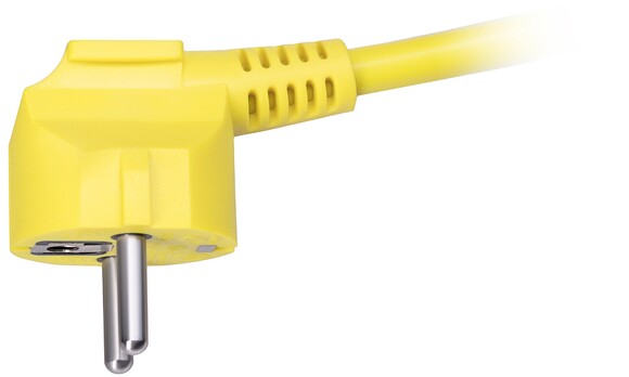Сетевой удлинитель 2Е 4XSchuko на катушке ІР20" 3G 1.5 мм 25 м серо-желтый (2E-U04REM25M) изображение 3