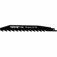 Шабельні полотно по керамічному і силікатної цегли Yato 215x2 мм, 2 зуба / 1 "(YT-33960)