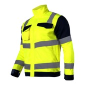 Куртка сигнальна Lahti Pro Преміум р.M (50см) зріст 164-170см об'єм грудей 92-96см Салатова (L4091202)