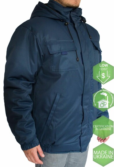 Куртка рабочая утепленная Free Work Патриот темно-синяя р.52-54/3-4/L (56802) изображение 5