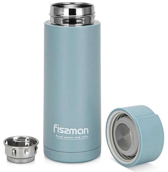 Термос Fissman 390 мл (голубой) (9867) изображение 2