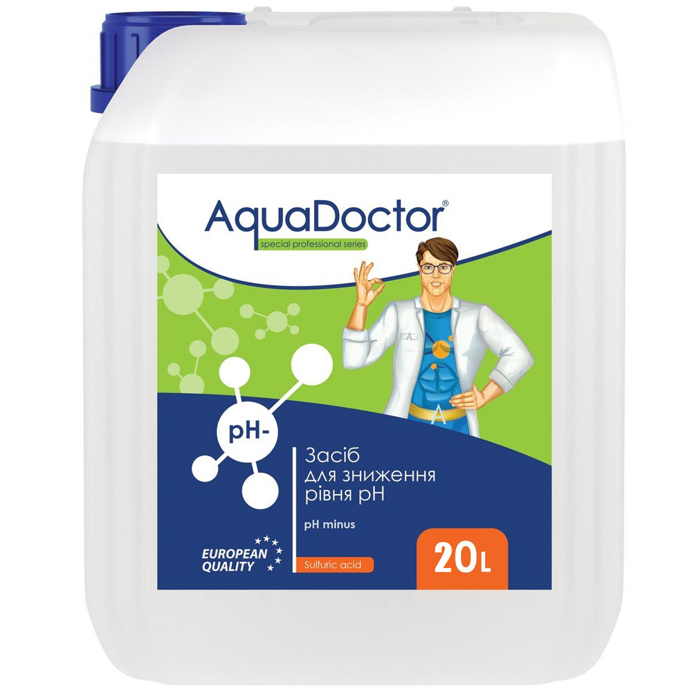 

AquaDoctor pH Minus жидкий (Серная 35%) 20 л (17453)