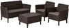 Комплект мебели Keter Salemo Set, коричневый (253228)